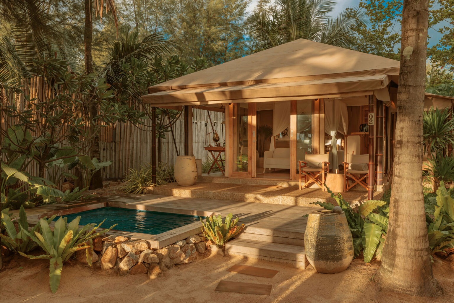 Beach Pool Tents, Twinpalms Tented Camp Phuket